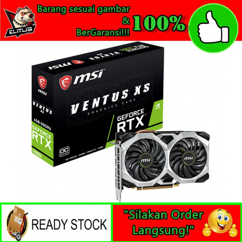 Foto Produk VGA CARD MSI Geforce RTX 2060 Ventus XS 6GB dari ELITUS GAMING