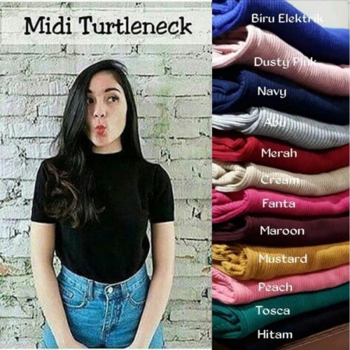 Foto Produk BAJU RAJUT MIDI TURTLENECK dari tokomilkan