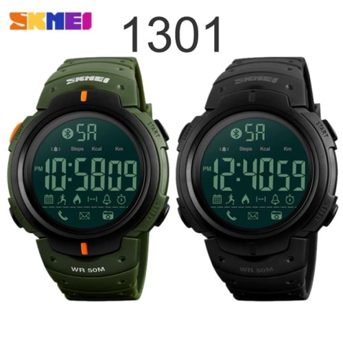 Foto Produk Smart Watch SKMEI 1301 Bluetooth Pedometer Waterproof 50M - Hijau dari ParagonJaya