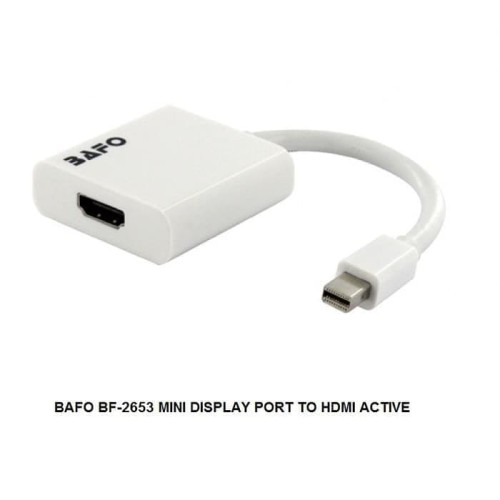 Foto Produk Kabel Mini Display Port To HDMI Active - Merk Bafo (BF-2653) dari Enter Komputer Official