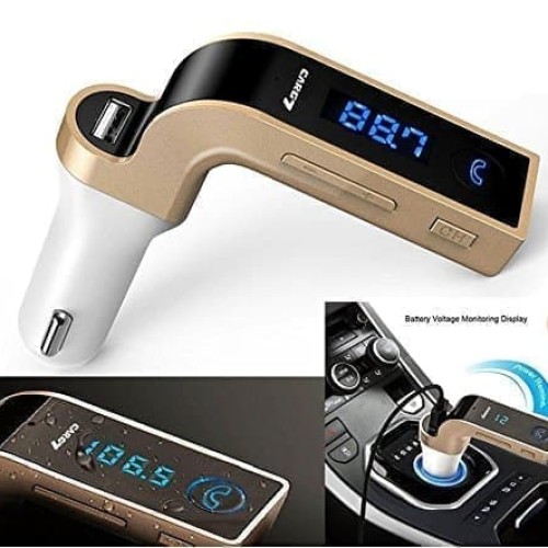 Foto Produk FM TRANSMITTER CAR G7 MODULATOR BLUETOOTH CHARGER MOBIL AUX MP3 USB ON dari paffie shop
