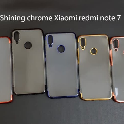 Foto Produk Xiaomi redmi note 7 SHINING CHROME TPU CASE CLEAR Silicone Case dari importking