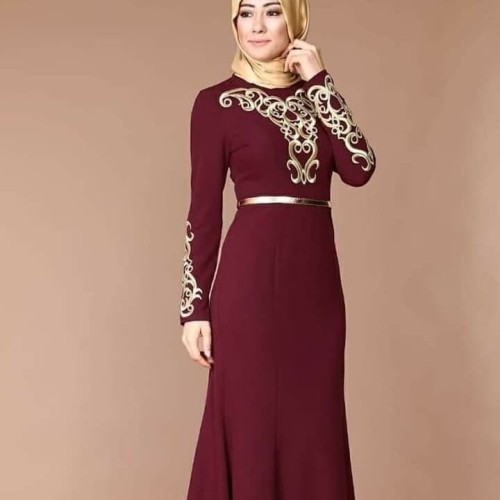 Foto Produk Busana muslim merah maron dari Doll shopping