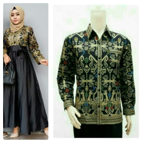 Foto Produk GAMIS COUPLE / Sarimbit Velvet Narita Denada Panjang - Standar dari Mekar OS