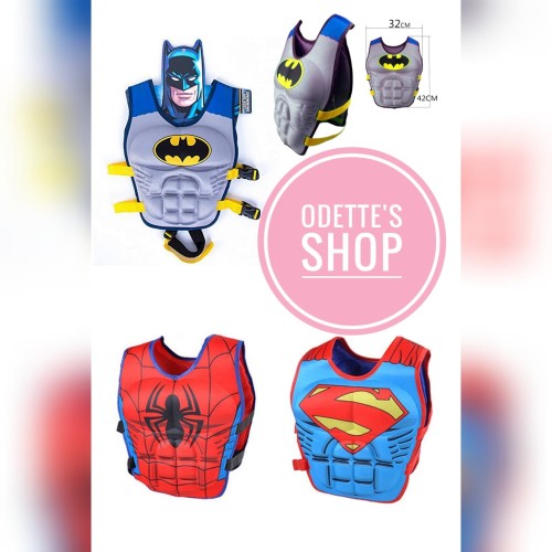 Foto Produk Pelampung renang anak puddle jumper ban lengan rompi superhero dari Odetteshop