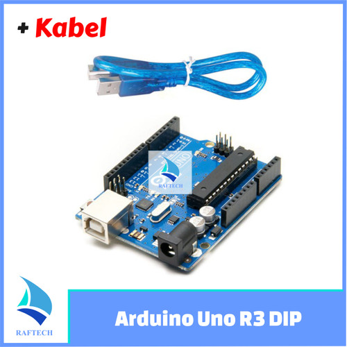 Foto Produk Arduino Uno R3 Compatible ATmega328P Dip + Kabel USB dari RAFTECH