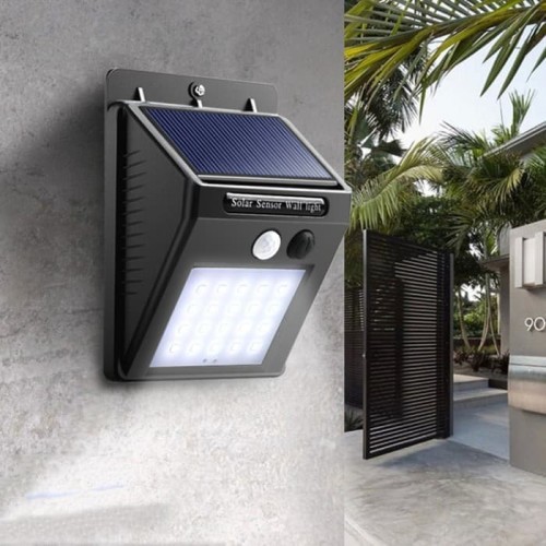 Foto Produk Solar Cell Sensor Wall Light Lampu Taman Dinding Tenaga Surya 30 LED dari BENTENG STORE