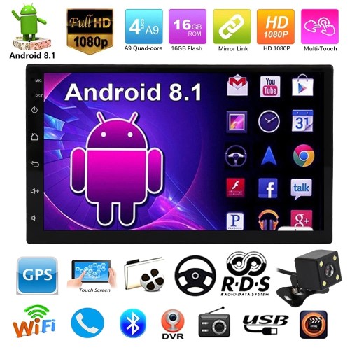 Foto Produk tape mobil head unit dounle din android free kamera parkir dari global gallery