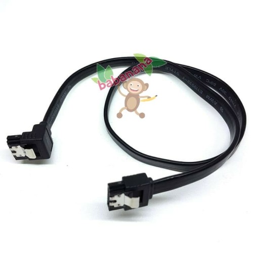 Foto Produk Kabel Sata 3 III Klip Besi 90 Degree Derajat dari Babanana Store