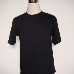 Foto Produk Kaos polos hitam 20s ukuran XS - XXXL cotton combed - Hitam, XS dari Snake collection