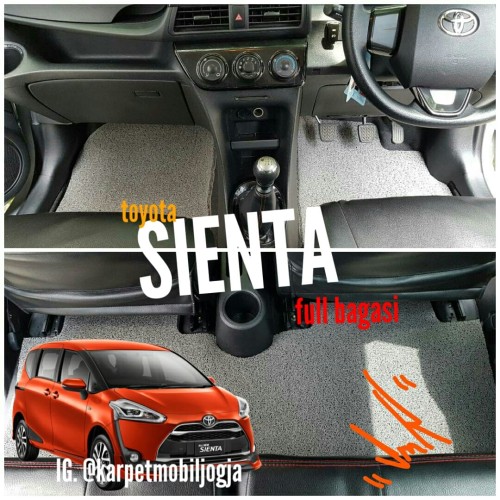 Foto Produk Karpet Bihun Mie Mobil Toyota SIENTA full bagasi dari SMR Karpet Mobil Jogja