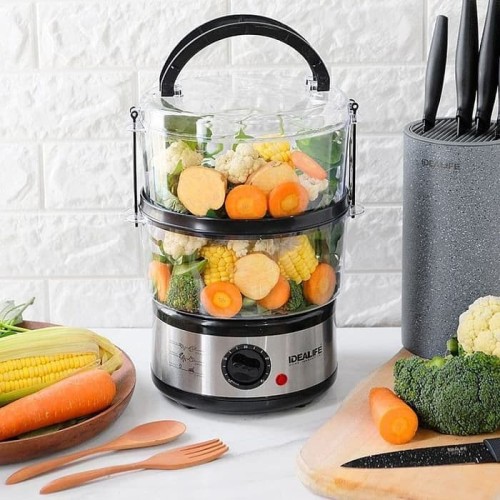 Foto Produk Food Steamer /Alat Pengukus Makanan Idealife IL 114 / 2 Layer dari Vintaco