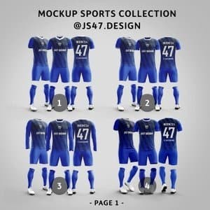 Jual Mockup Jersey Mockup Bola Mockup Olahraga Isi 1 Mockup Panongan Js47 Store Tokopedia