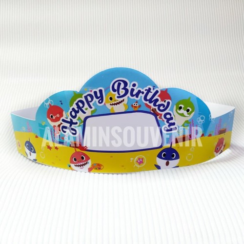 Foto Produk Topi Ultah Baby Shark/ Topi Birthday Baby Shark/ Topi Ulang Tahun Baby dari Al Amin Souvenir
