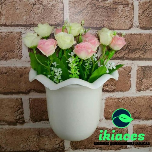 Foto Produk BUKET BUNGA PLASTIK ARTIFICIAL ARTIFISIAL DEKORASI DINDING SHABBY CHIC dari ikiaces