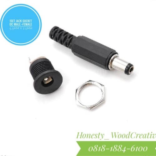 Foto Produk JACK DC 5.5MM X 2.1MM MALE AND FEMALE dari Honesty Creative