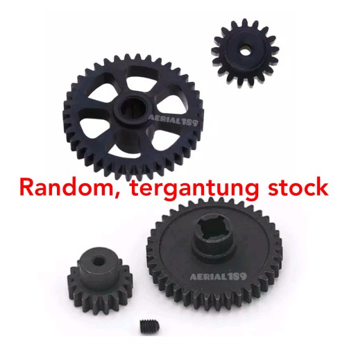 Foto Produk 1 Set metal Gear spur pinion 17T & 38T RC vortex a949 a959 a969 a979 dari aerial189
