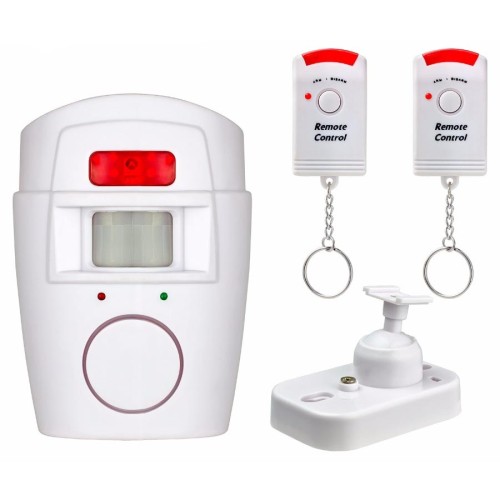 Foto Produk EMASTIFF Alarm Anti Maling Infrared PIR Sensor Gerak 2 Remote YL105 dari toko budget