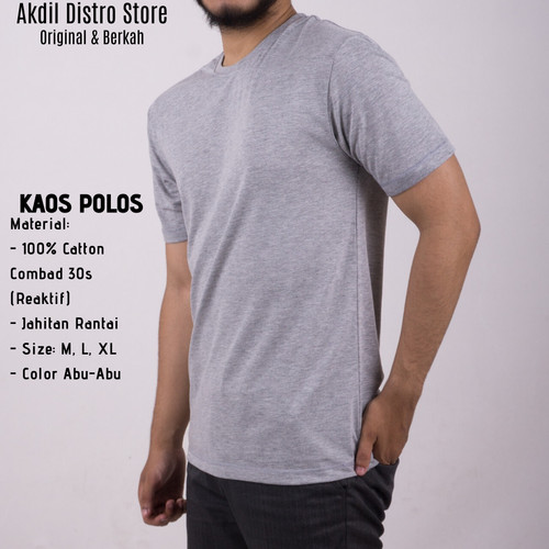 Download Kaos Polos Abu Abu Depan Belakang Untuk Desain Sekali