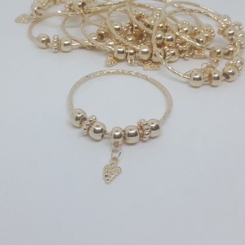 Foto Produk HARGA/12pcs, Gelang Anak Gelang Kocer Emas Gelang Anak Grosir Gelang dari toko baru aksesoris