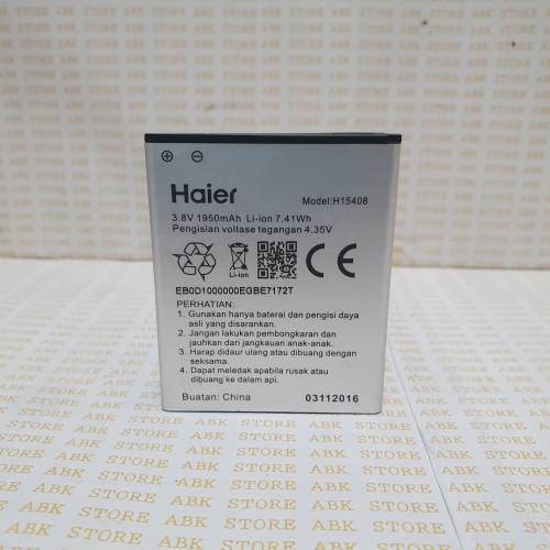 Foto Produk Batre Batere Battery HAIER Andromax A A16C3H H15408 Original 100% dari ABK STORE