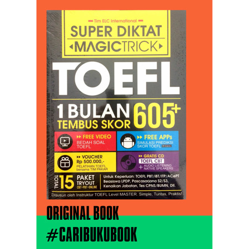 Jual Buku Super Diktat Magic Trick Toefl 1 Bulan Tembus Skor 605 Kab Sleman Cari Buku Book Tokopedia