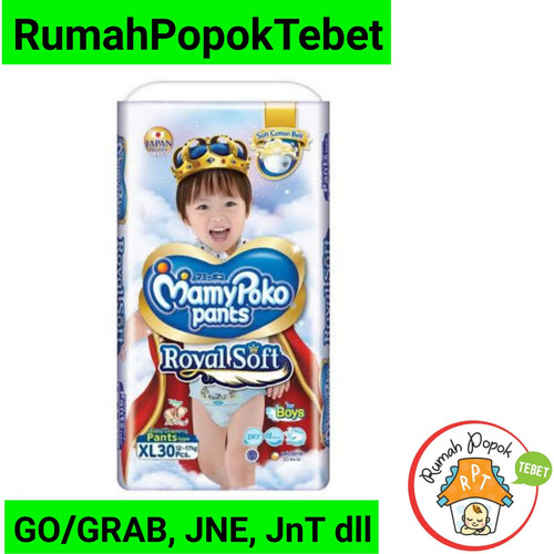 Foto Produk MamyPoko Royal Soft XL 30 Boys dari rumah popok tebet