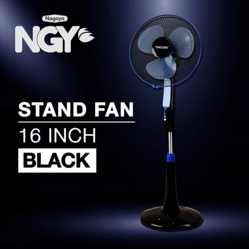 Foto Produk Kipas Angin Berdiri / Stand Fan TIMEZONE Black 16in TZ-16KB dari Nagoya Electronics