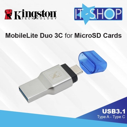 Foto Produk Kingston MobileLite Duo 3C Reader for USB Type-C and MicroSD Cards dari IT-SHOP-ONLINE