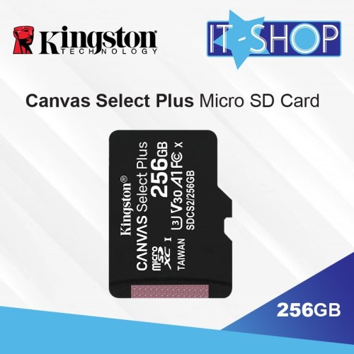 Foto Produk Kingston Canvas Select Plus microSD Card - 256GB dari IT-SHOP-ONLINE