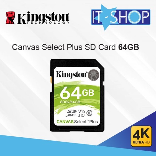 Foto Produk Kingston Canvas Select Plus SD Card - 64GB dari IT-SHOP-ONLINE