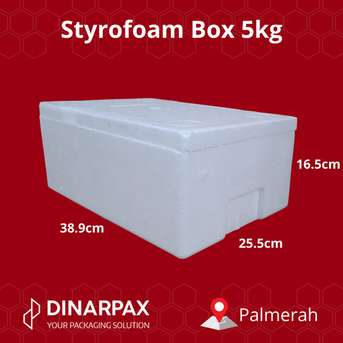 Jual Styrofoam box kecil / Styrofoam DinarBox / Fish Box 5KG Jakarta