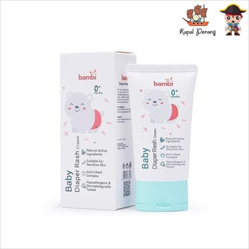 Foto Produk Bambi Baby Diaper Rash Cream 50ml ( Tube ) dari Kapal Perang