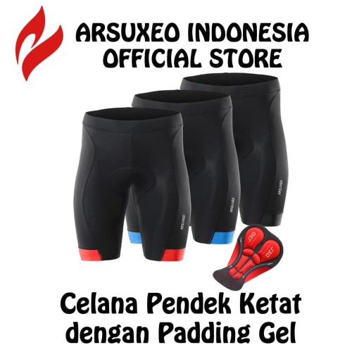 Jual Celana  Pendek  Sepeda Roadbike MTB  Pria Wanita Padding 