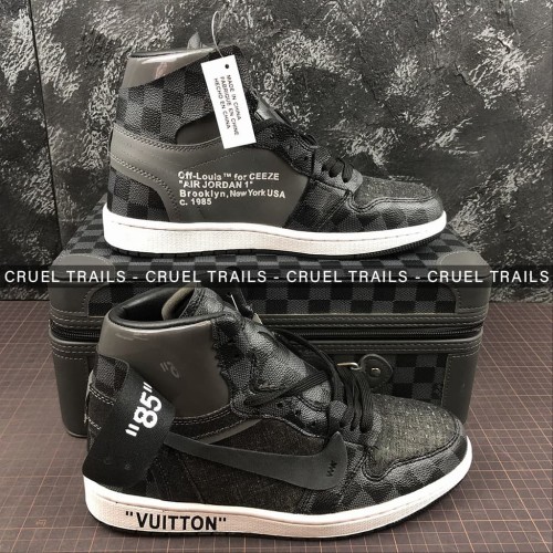 off white lv jordan 1