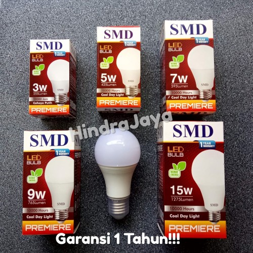 Foto Produk Lampu Led Bulb 5W SMD Premiere Garansi 1 Tahun dari Hindrajaya