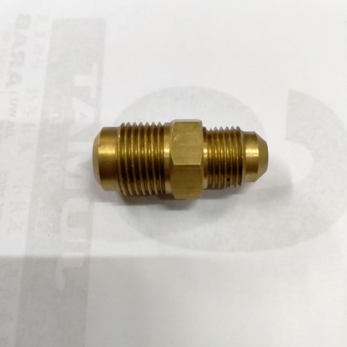 Foto Produk Dobel Nepel 1/2 SAE x 3/8 SAE - Kuningan / Double Nipple dari PUTRA MANDIRI HYDRAULIC