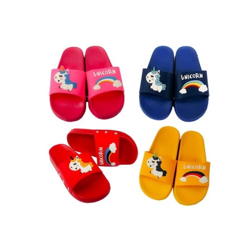 Foto Produk Sandal Selop Anak / Sandal Anak Karakter Unicorn Size 28-35 - 29, Merah dari Mr Fath