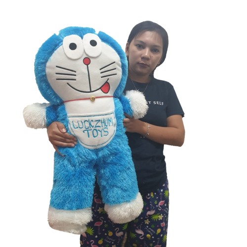 Foto Produk (UKIR NAMA di KANTONG) boneka doraemon berdiri xl 65cm dari luckyzhum toys