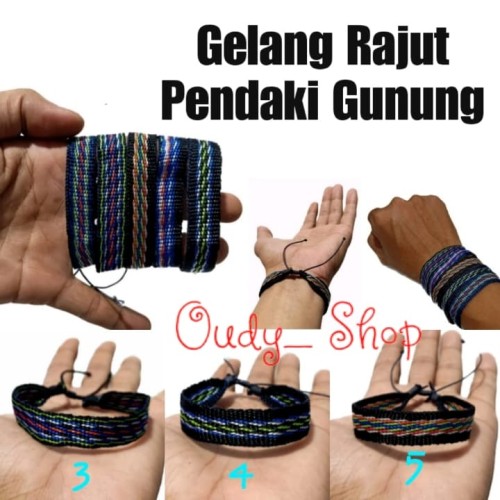 Foto Produk Gelang Rajut Etnik Tali Gelang Pendaki Gunung dari Toko Oudy