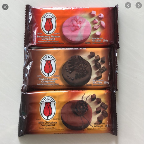 Jual Tulip Compound Chocolate 250gr Dark/Milk/White ...