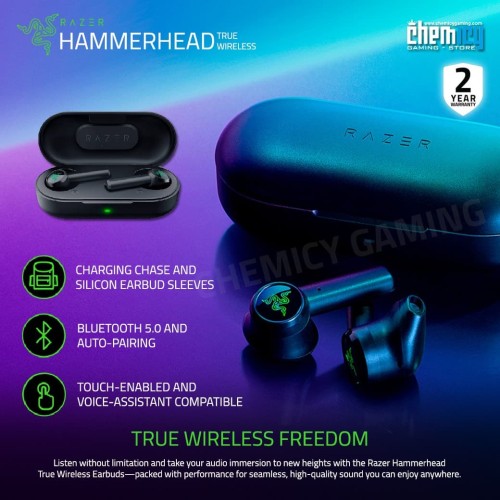 Jual Razer Hammerhead True Wireless Bluetooth Earbuds