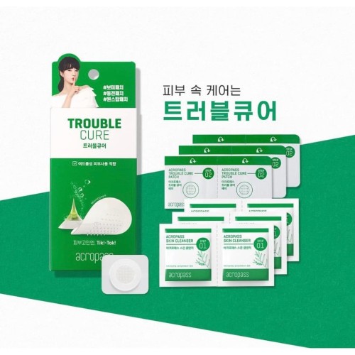 Foto Produk Acropass Trouble Cure Microneedle Pimple Patch 6 patch 6 swab dari onnie market