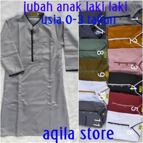 Foto Produk baju gamis jubah arab anak laki-laki usia 0-4 thn dari widy aqila store