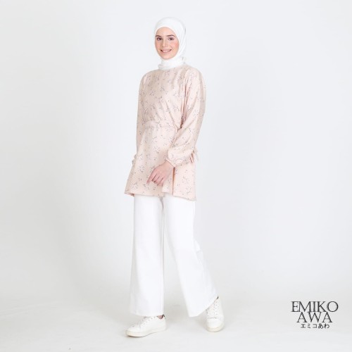Foto Produk Baju Atasan Tunik Wanita Manohara - Emikoawa Premium Busui Friendly - CREAM dari emikoawa