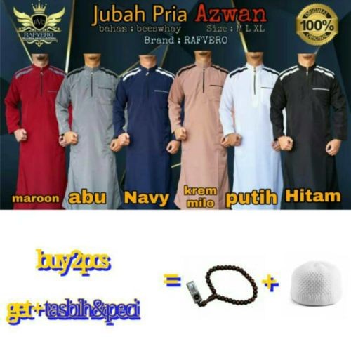 Foto Produk Fashion Muslim Jubah Saudi / Gamis Pria / Baju Muslim Koleksi Rafvero dari henditokped237