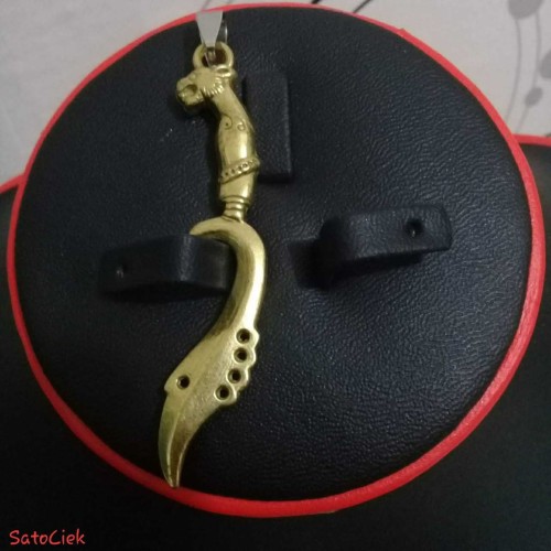Foto Produk Mainan Kalung / Bandulan / Liontin Kujang Gold 3D Import dari SatoCiek