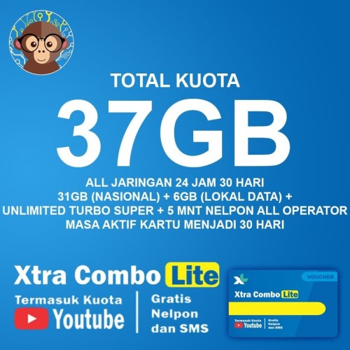 Jual Voucher XL Xtra Combo Lite 37GB - Lokal Data - Kota ...