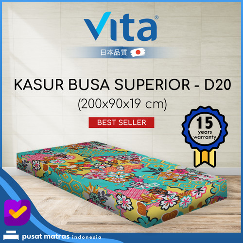 Promo Kasur Busa Vita 200x90x19 Superior Single Japan Quality Kab Tangerang Pusat Matras Indonesia Tokopedia