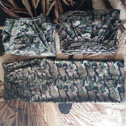 Foto Produk Celana pangsi komprang loreng - Hijau, S dari maedina colection
